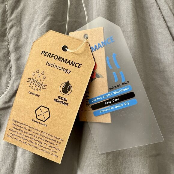 Tailor Vintage 36x30 Canaan Slim Fit Performance Tech Pant Rayon Cement $108 - Picture 7 of 13